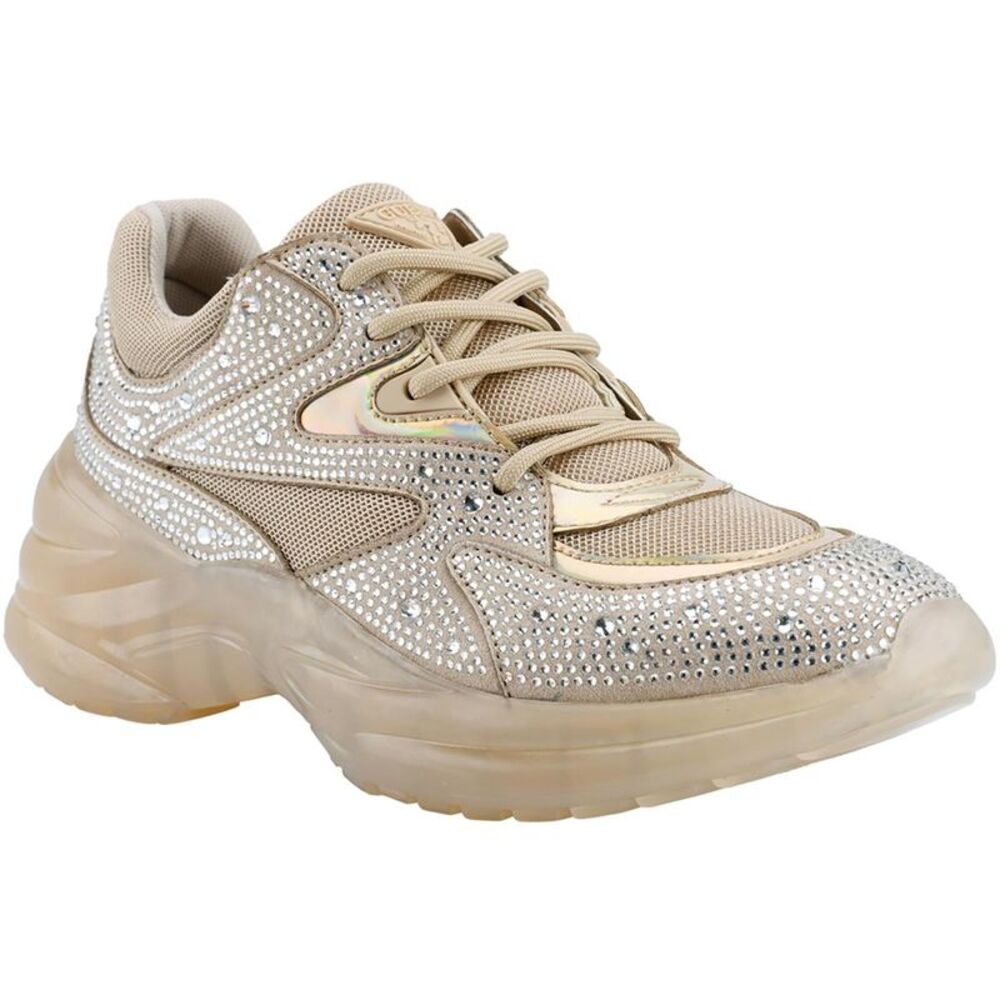 Guess Womens Circa  Beige Lifestyle Athletic and Training Shoes Sneakers NWT